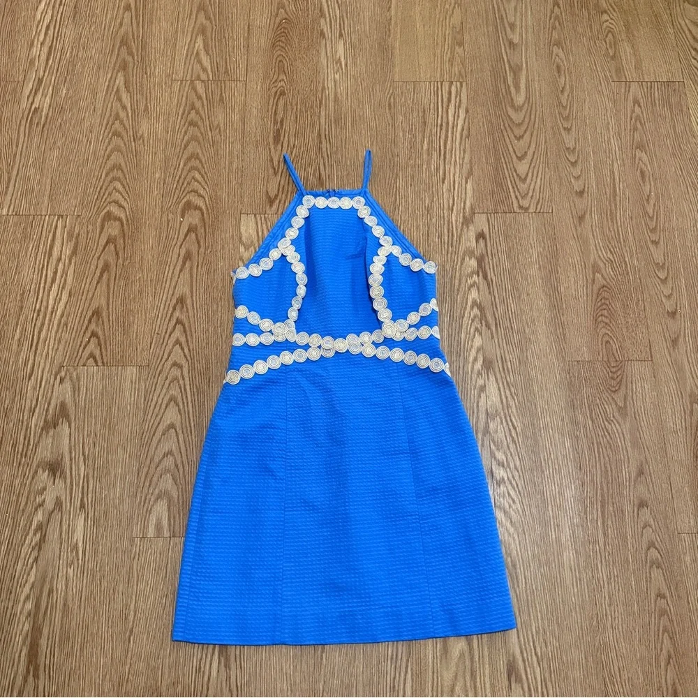 Lilly Pulitzer Bennet Blue Pearl Shift Dress - Picture 3 of 15